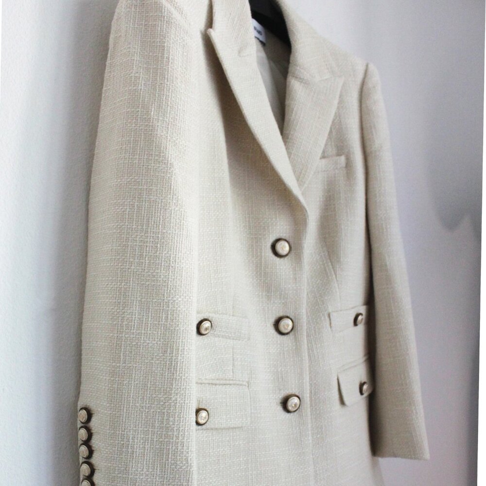 Veronica Beard Single-breasted Blazer, Terre Cotton Dickey Jacket, Size 6, NEW - Picture 3 of 10